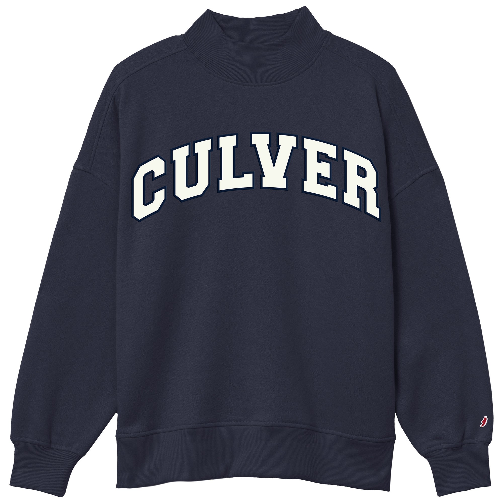 Diana Mock Neck - Navy