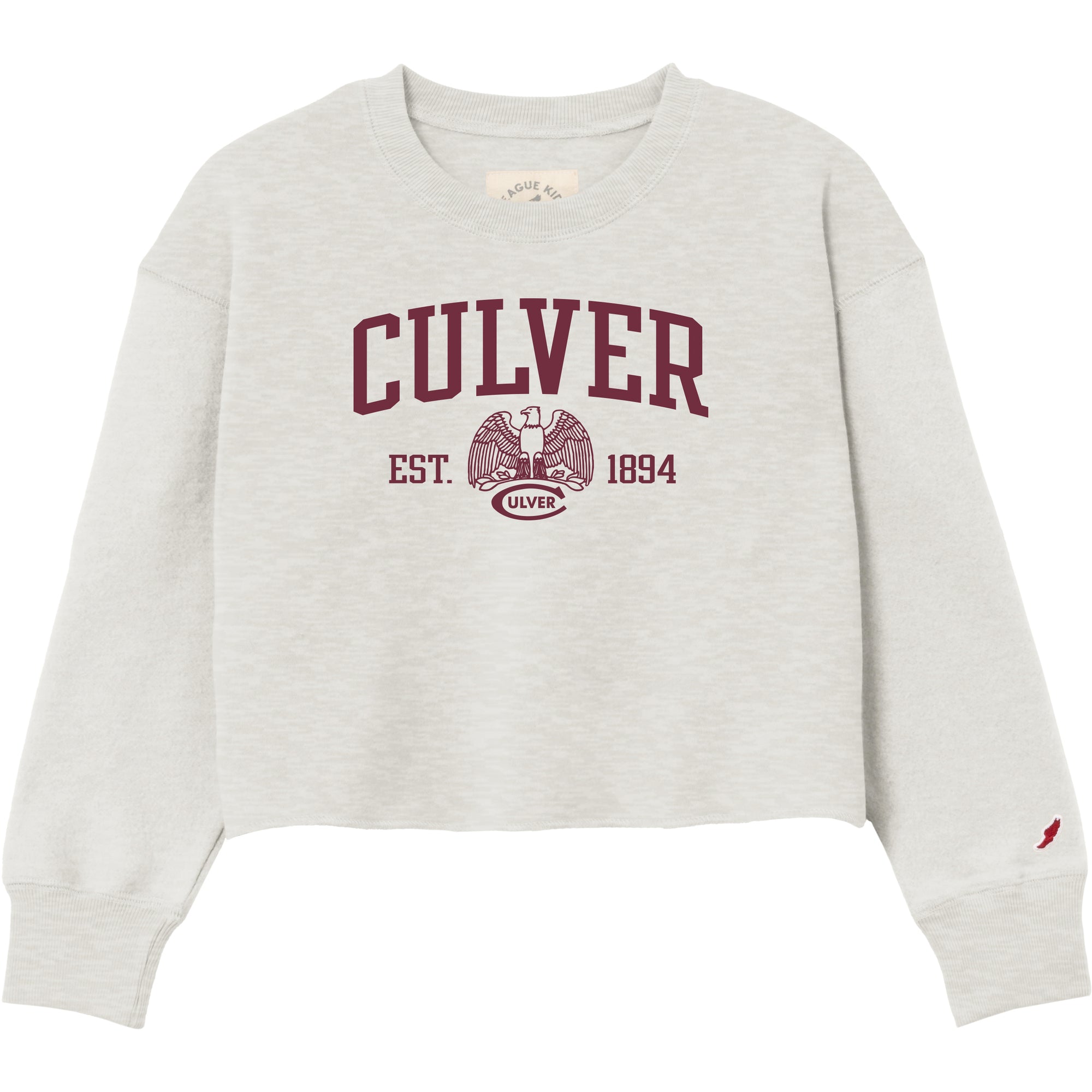 Youth Reverse Fleece Midi Crew - Oatmeal Heather