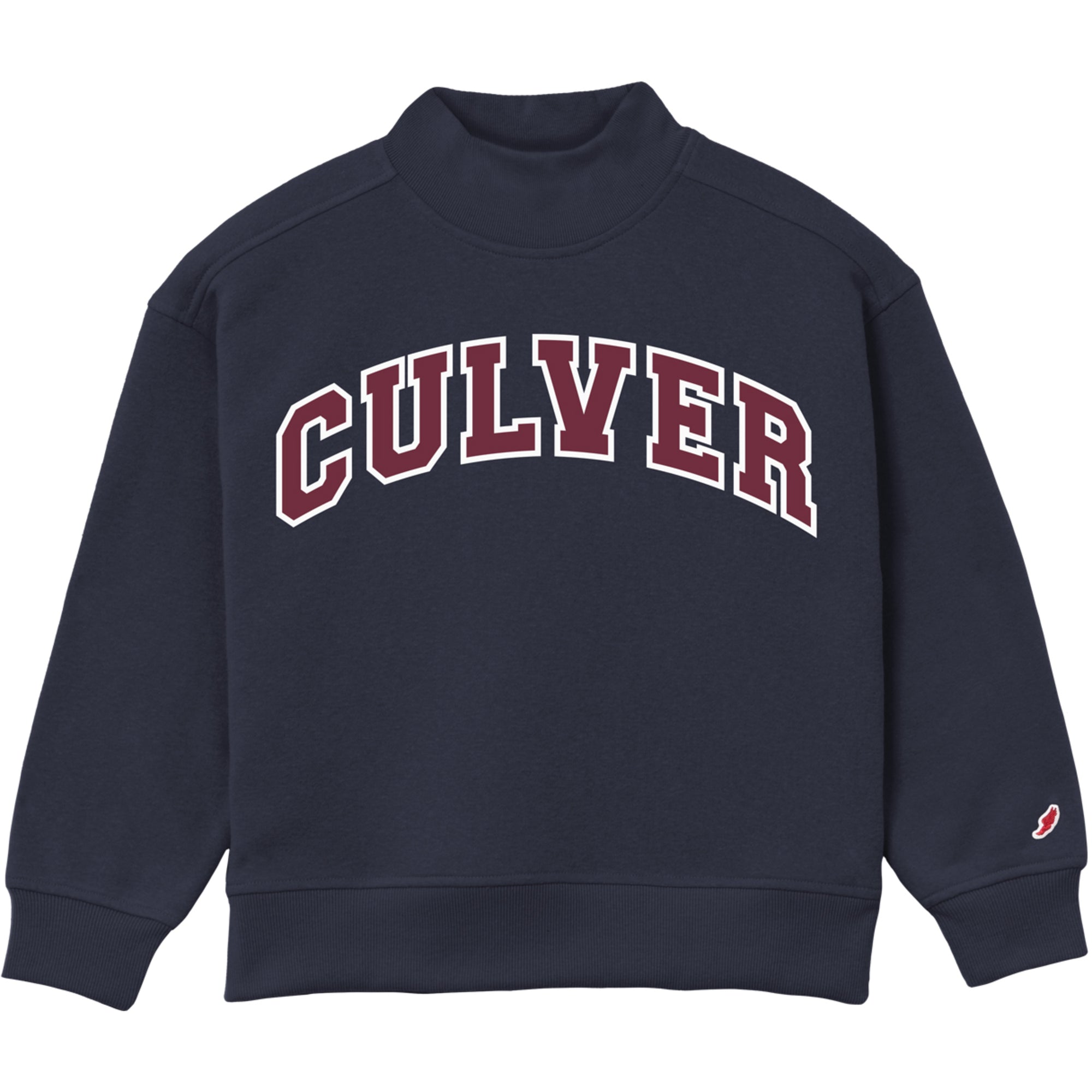 Youth Mock Neck - Navy