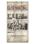 Vintage Basketball Plank Sign - 11" x 20"