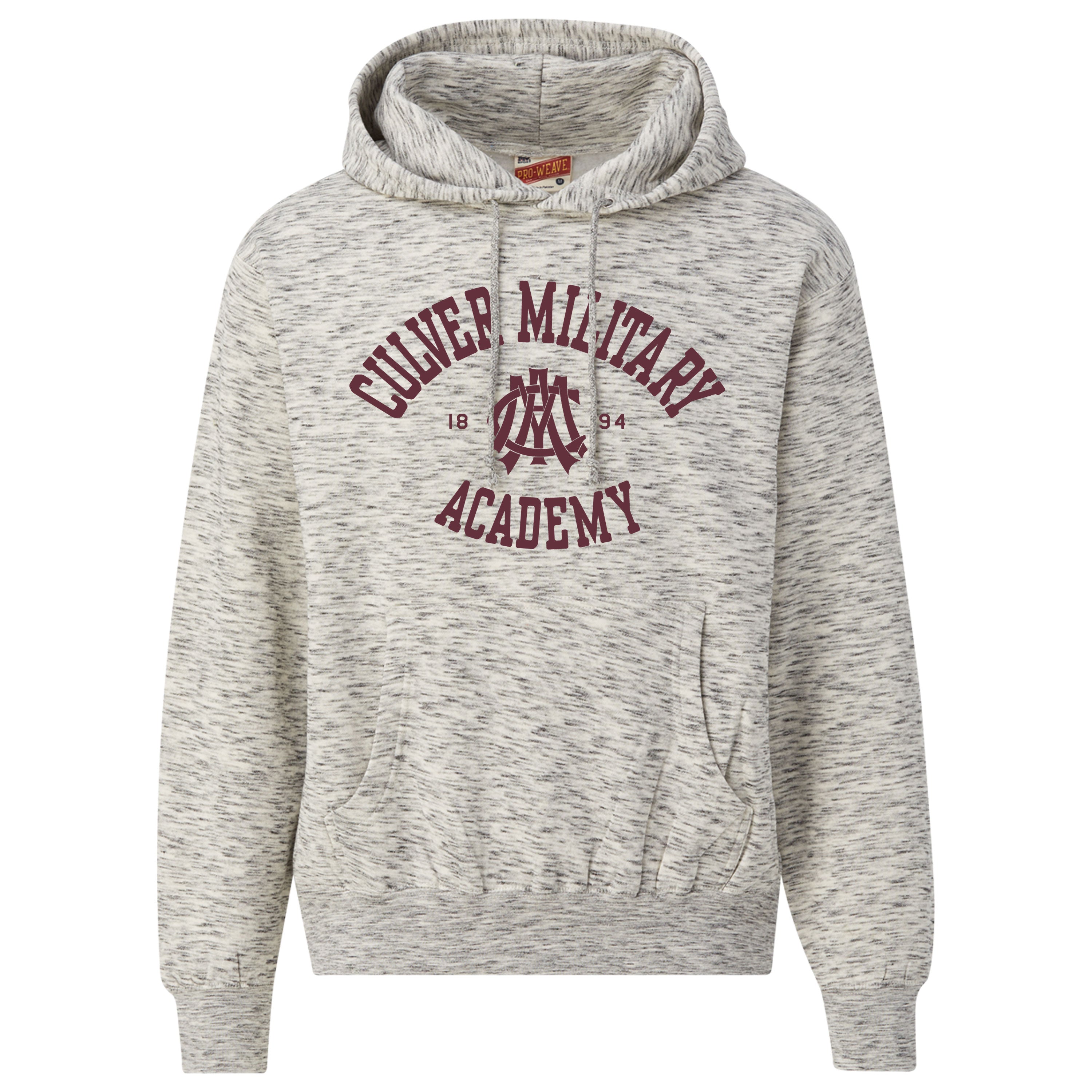 Culver Military Academy Pro-Weave Hoodie - Salt & Pepper – Culver Eagle ...