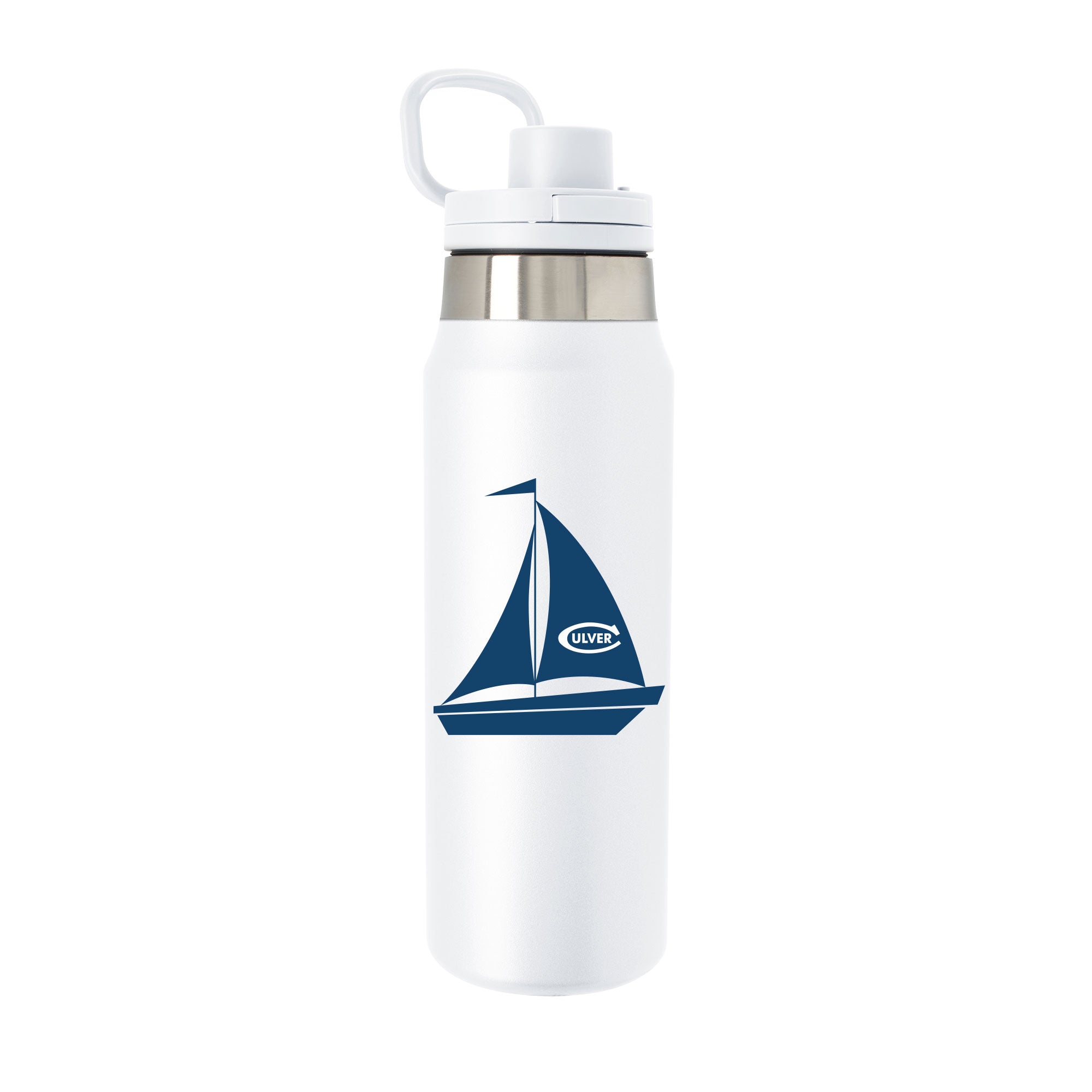 Sailboat Viking Collection Recycled Ramble Bottle - 25oz - White