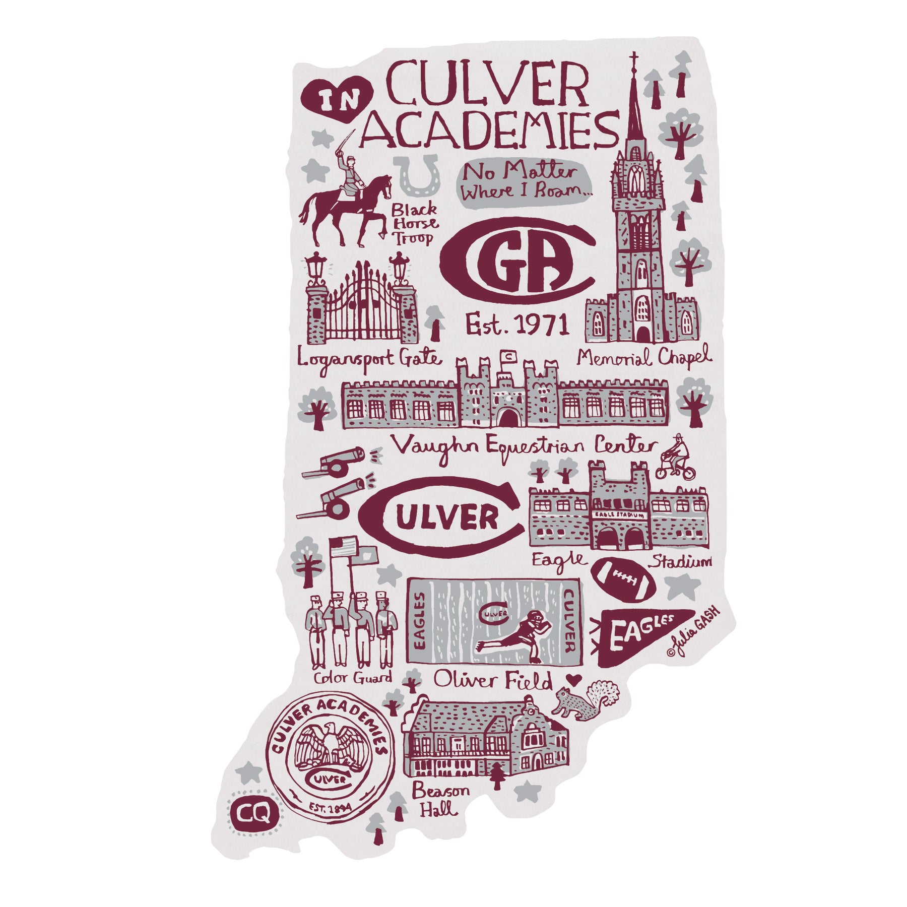culver eagles football helmet maroon Magnets – Culver Eagle Outfitters