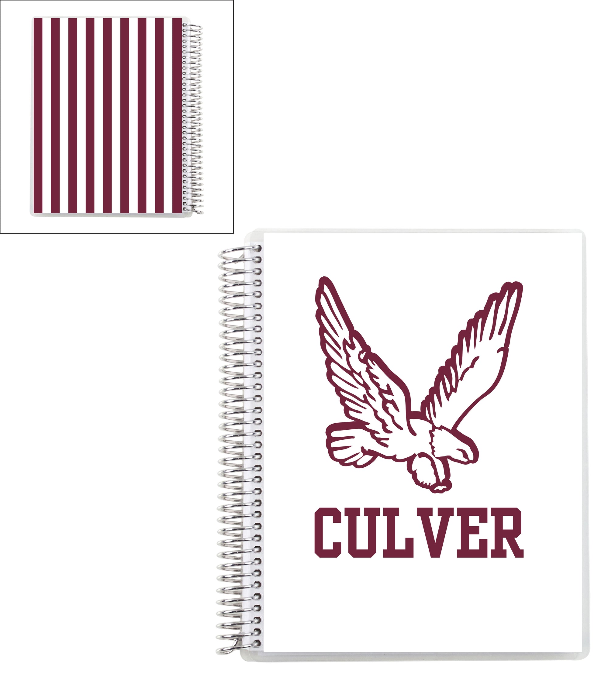 Erin Condren Coiled Notebook Collegiate - 7" x 9" - Flying Eagle