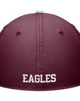 Rise Color Block Swoosh Flex Hat - Maroon & White