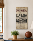 Vintage Basketball Plank Sign - 11" x 20"