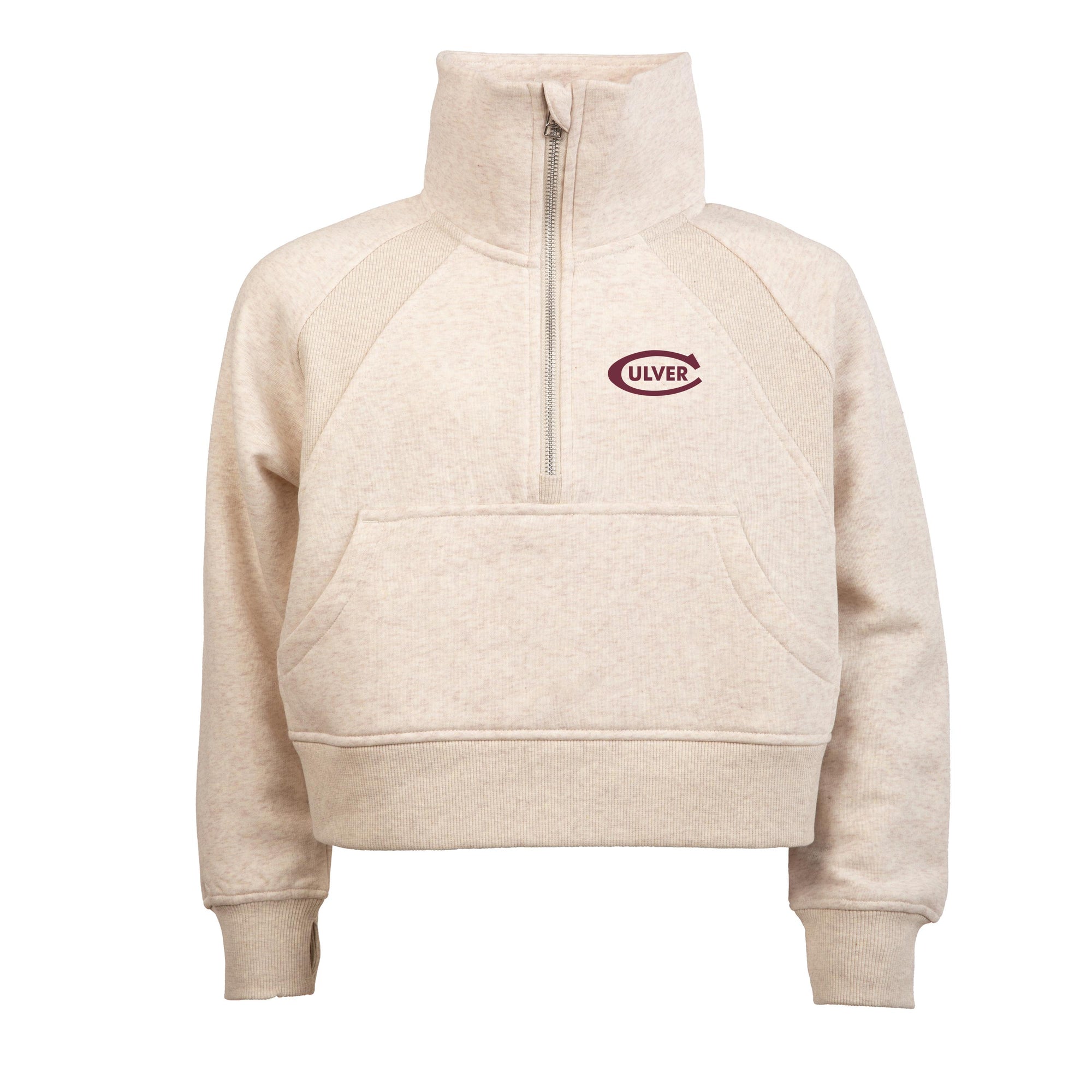 Toddler Girls Dawn Lightweight Fleece 1/4 Zip- Natural