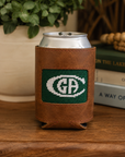 Smathers & Branson Leather Needlepoint CGA Can Cooler