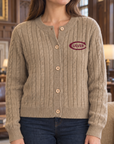 Women's Renew Cable Knit Cardigan- Warm Sand