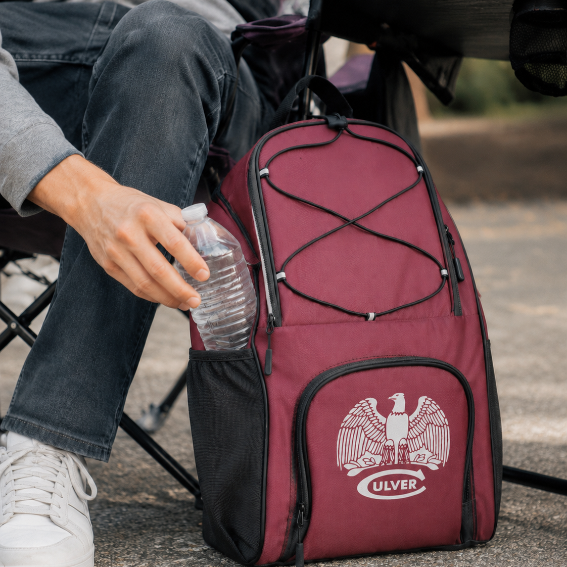 24 Can Flex Backpack Cooler - Maroon