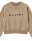 Corded Boxy Pullover - Latte