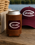 Smathers & Branson Leather Needlepoint Culver Can Cooler