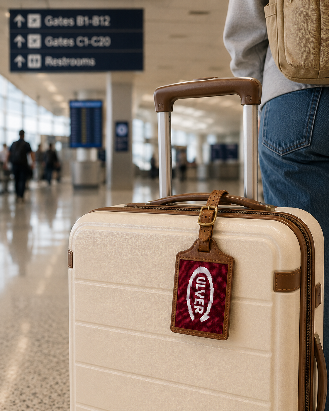Smathers &amp; Branson Luggage Tag Maroon