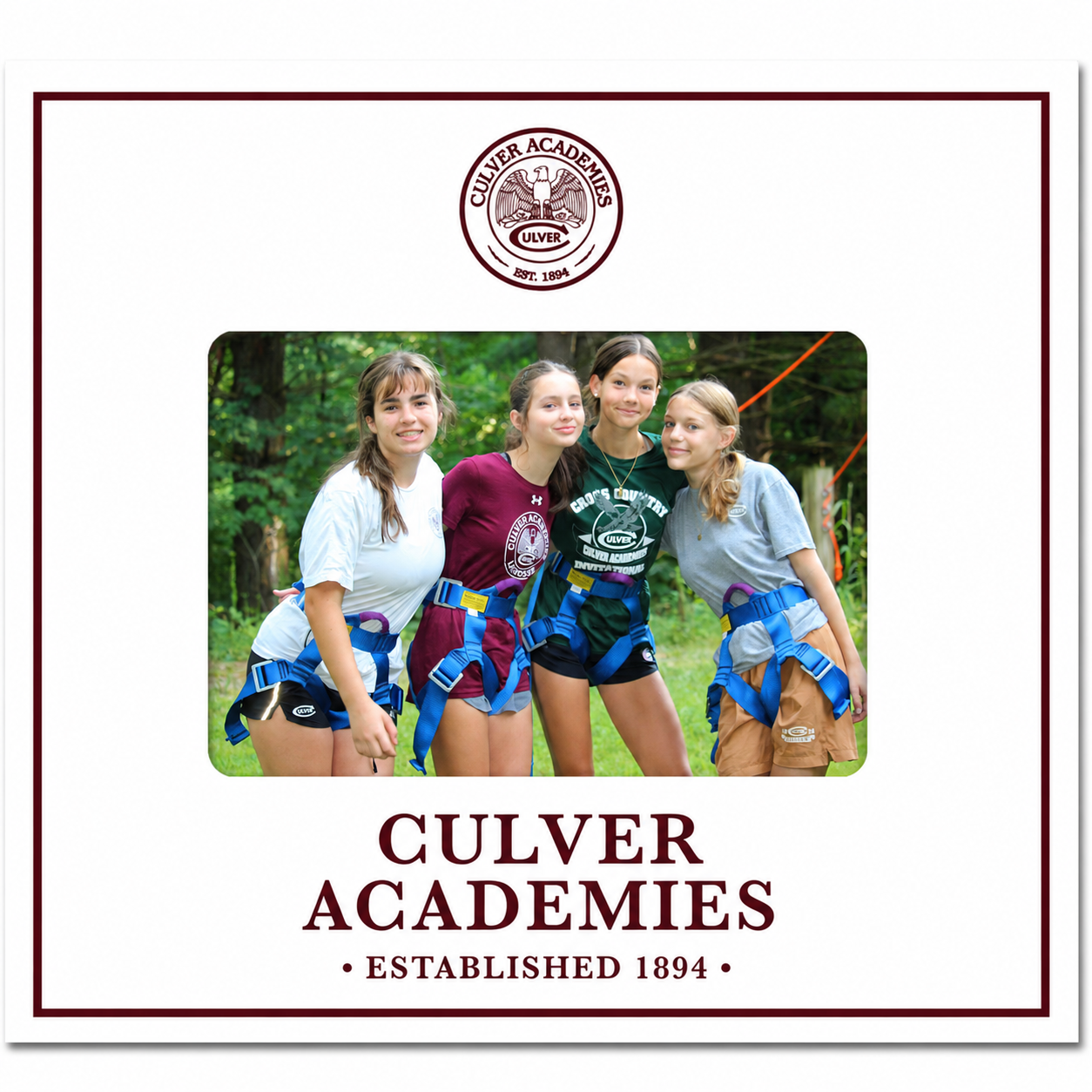 Culver Academies Seal Picture Frame - White - 4" x 6"
