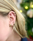 CGA Crest Florentine Petite Earrings - Cavan Gold