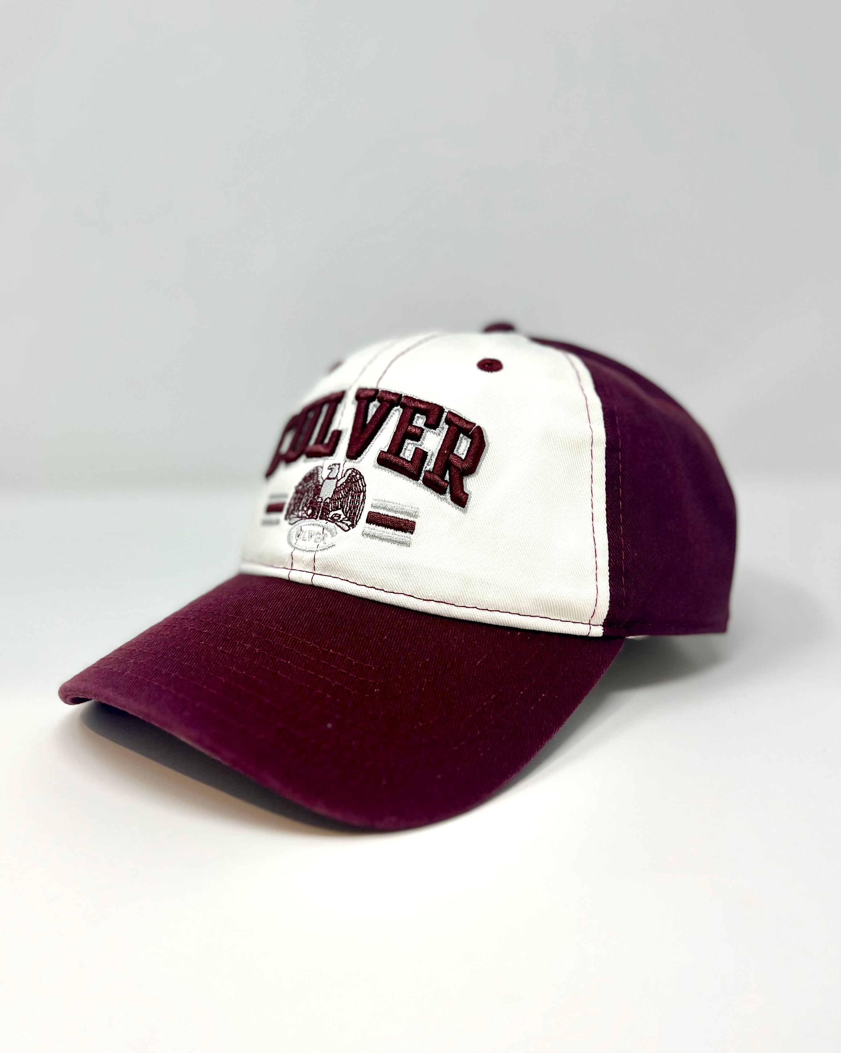 Culver Eagles Relaxed Enzyme Washed - Maroon &amp; Ivory