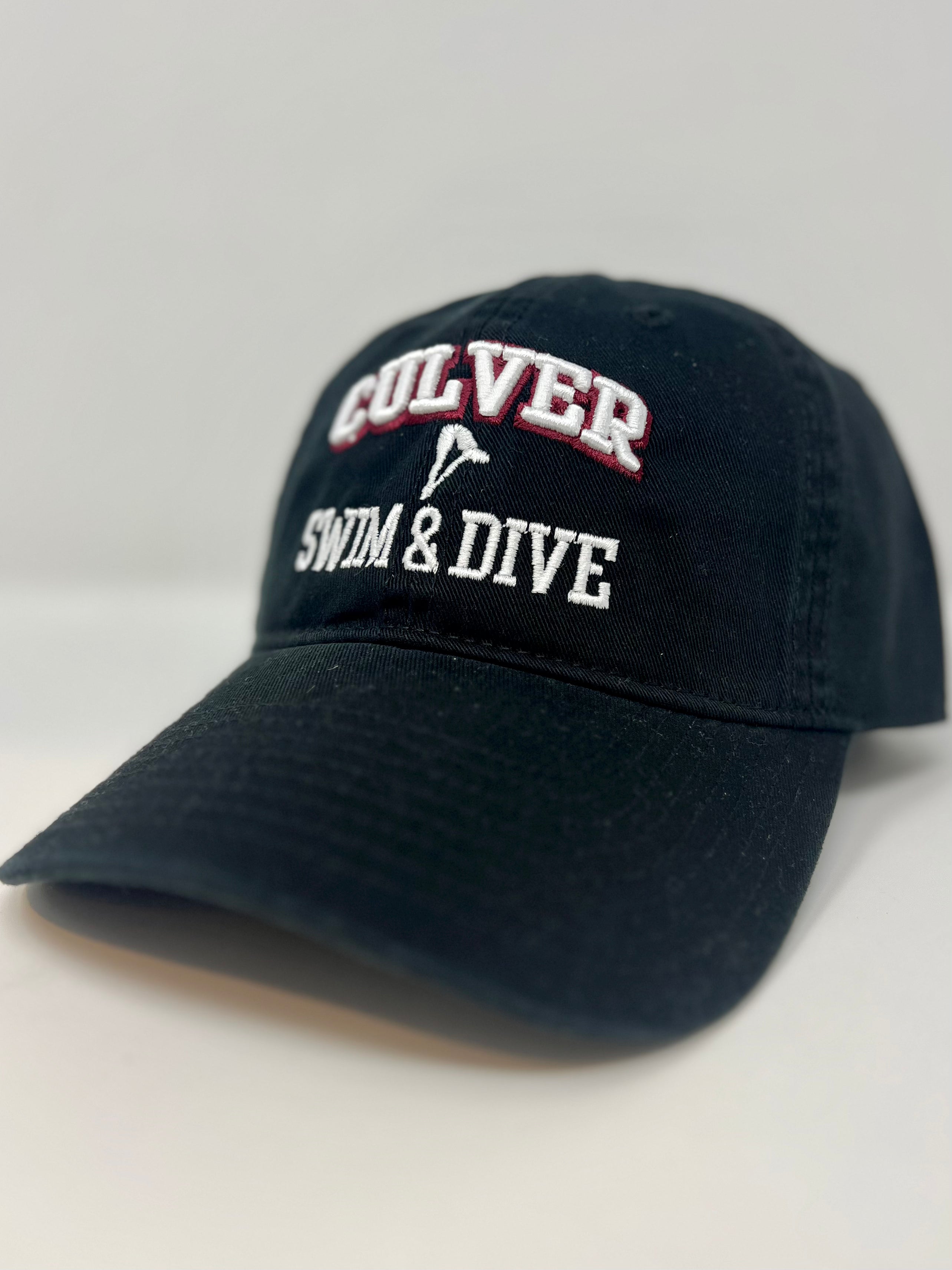 Swim &amp; Dive Black Sport Hat