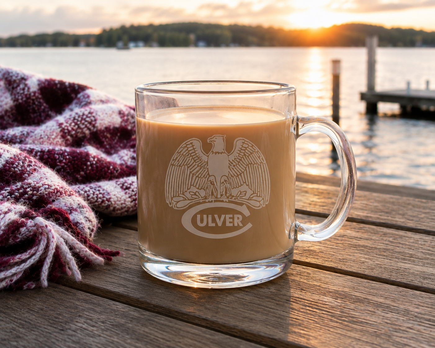 Culver Eagle Glass Coffee Mug - 12.25oz