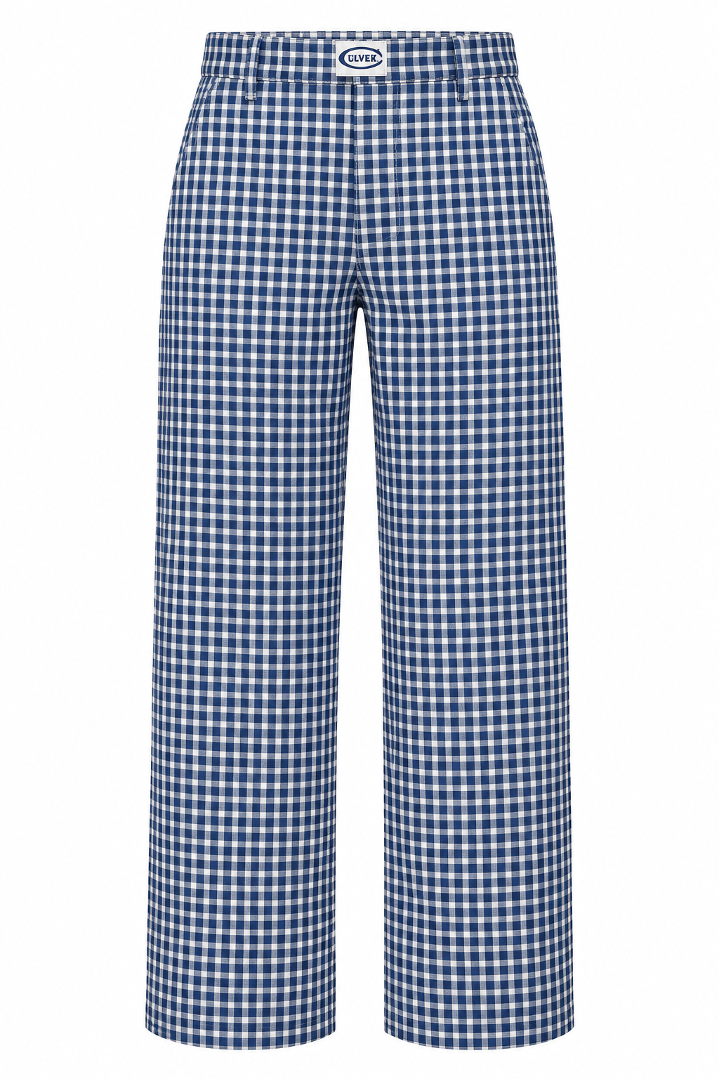 Gingham Play Pants - Navy