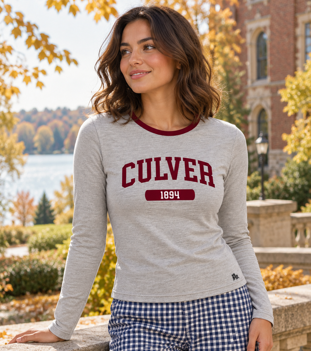 Long Sleeve Tee- Heather Grey