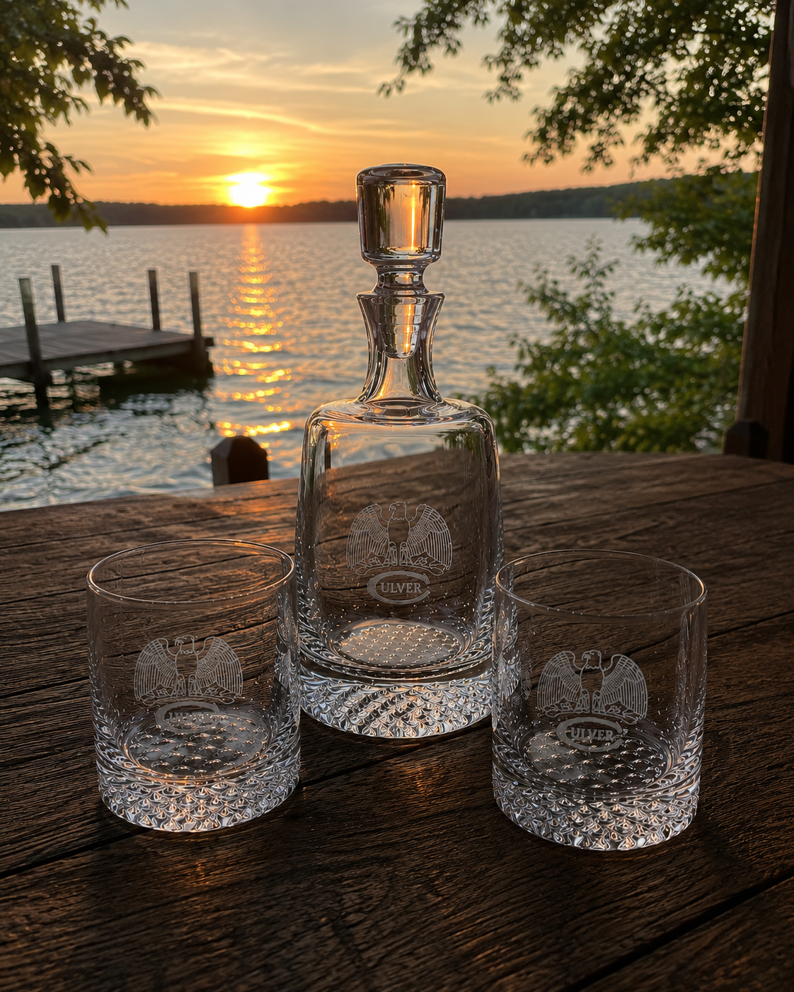 Tundra Rocks &amp; Decanter - Set of 3