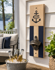 Wall Mount Bottle Opener - Navy