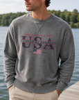 USA Vintage Crew - Dark Oxford