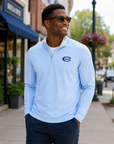 Peter Millar Men's Stealth Performance 1/4 Zip - Blue Frost