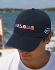 Code Flag Relaxed Twill Adjustable Hat - Navy