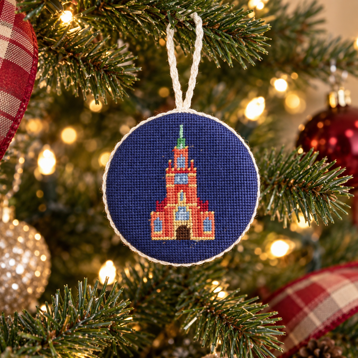 Smathers &amp; Branson Memorial Chapel Needlepoint Ornament