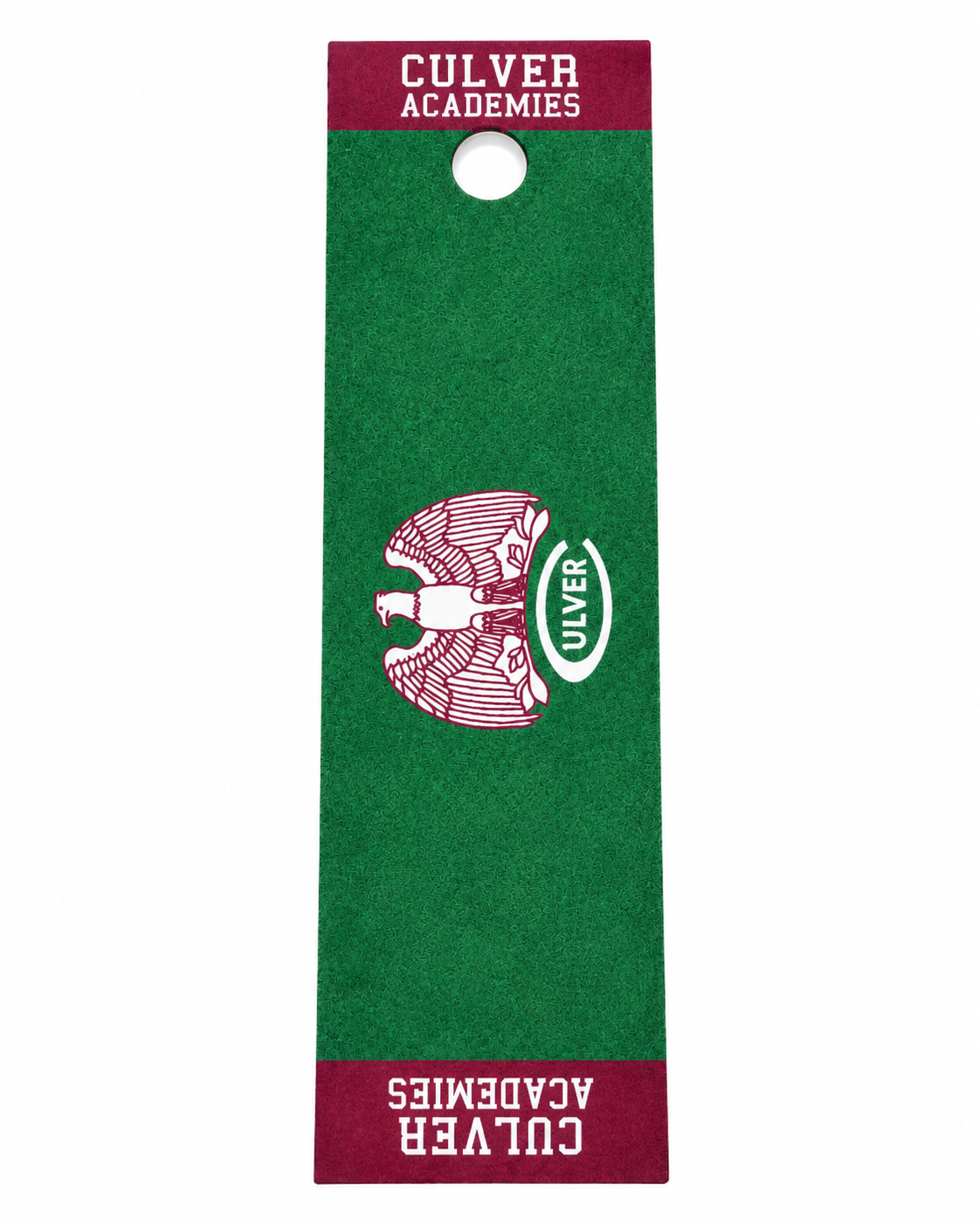 Putting Mat - Green/Maroon
