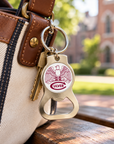 Bottle Opener Keytag - Silver & White
