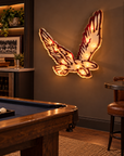 Flying Eagle Light Up Sign - Maroon