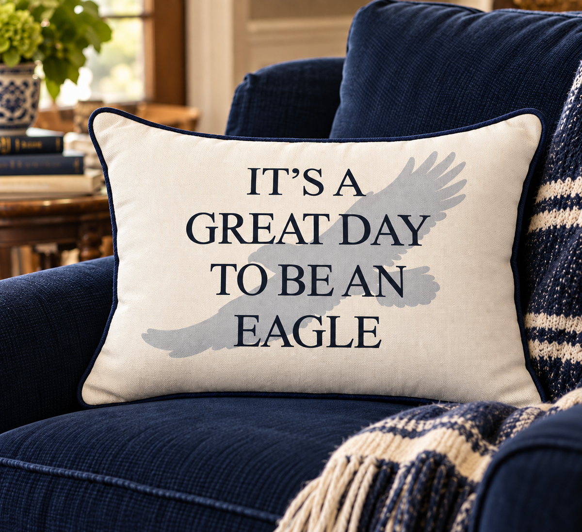 It's a Great Day to be an Eagle Pillow