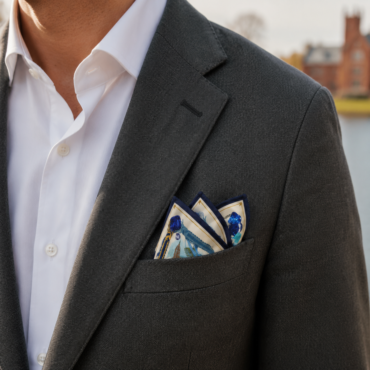 Culver Military Heritage Silk Pocket Square