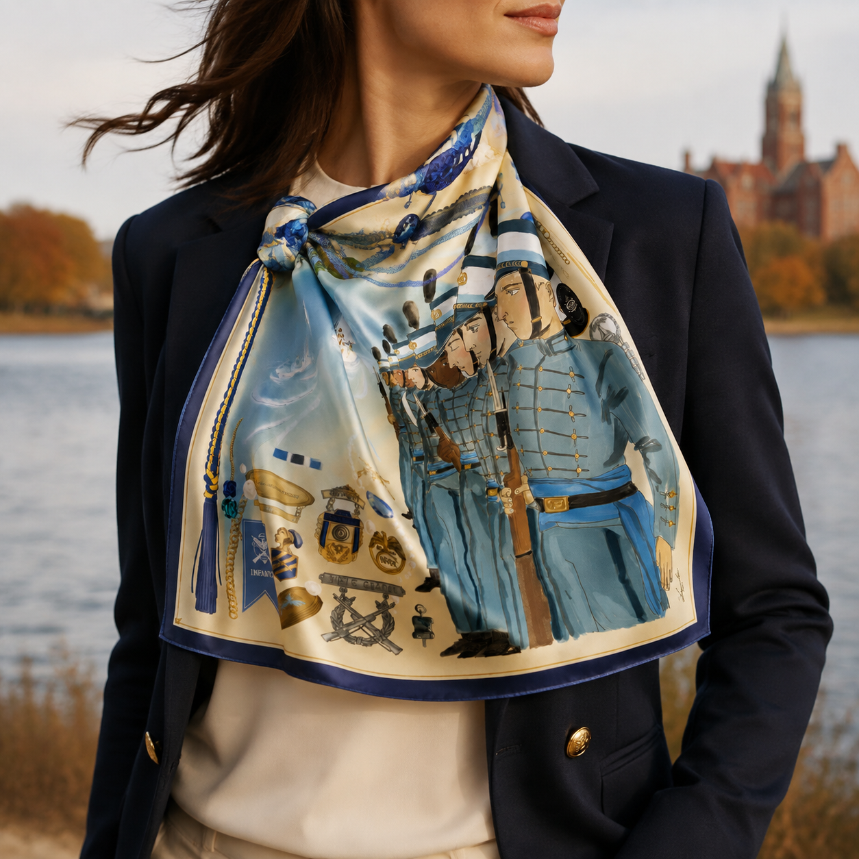 Culver Military Heritage Silk Scarf