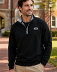 Pre-Order Johnnie O Men's Maroon Sully 1/4 Zip - Black