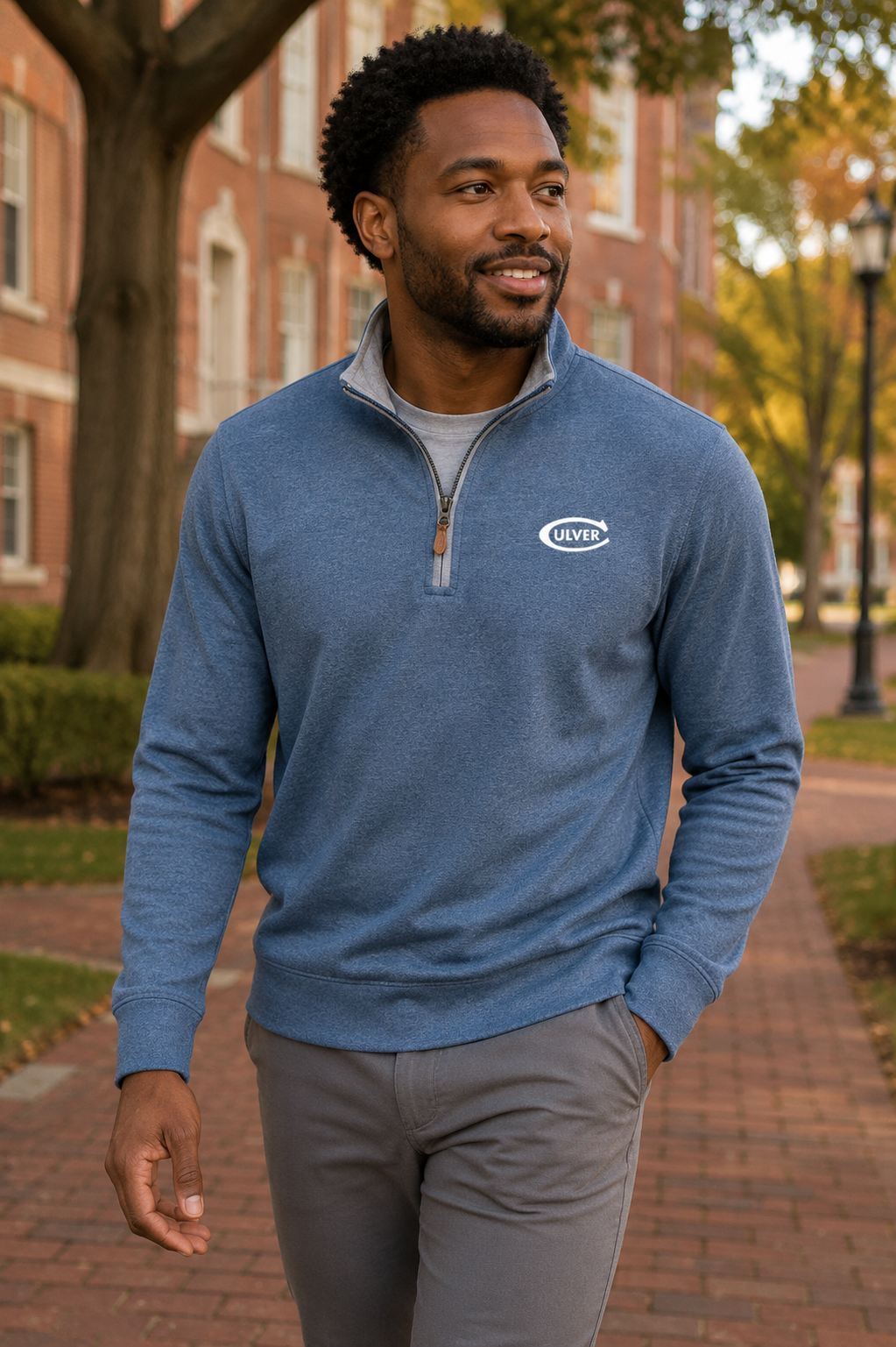 Pre-Order Johnnie O Men's Sully 1/4 Zip - Helios Blue