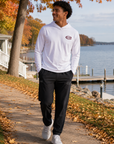 Johnnie-O Talon Prep-formance Long Sleeve Hoodie- White