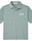 Peter Millar Men's Jubilee Striped Polo - Snow Pea