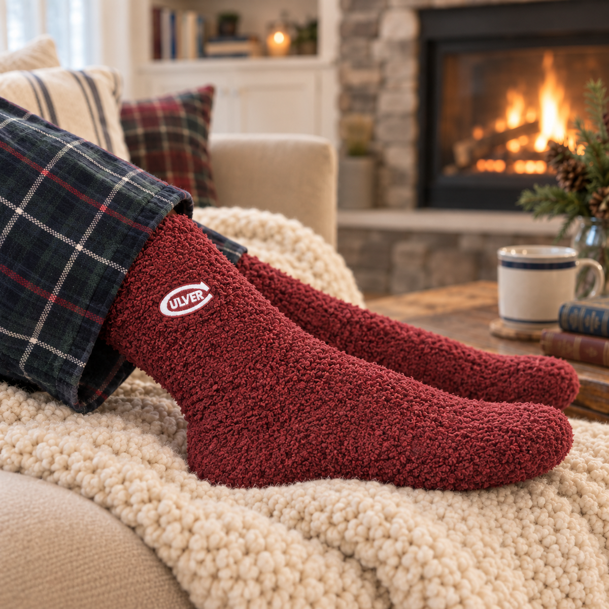 Cozy Sock - Maroon