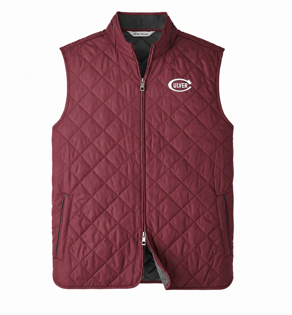 Peter Millar Men's Essex Quilted Vest - Bordeaux