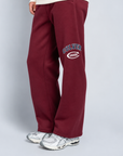Classic Straight Leg Pants - Dark Maroon