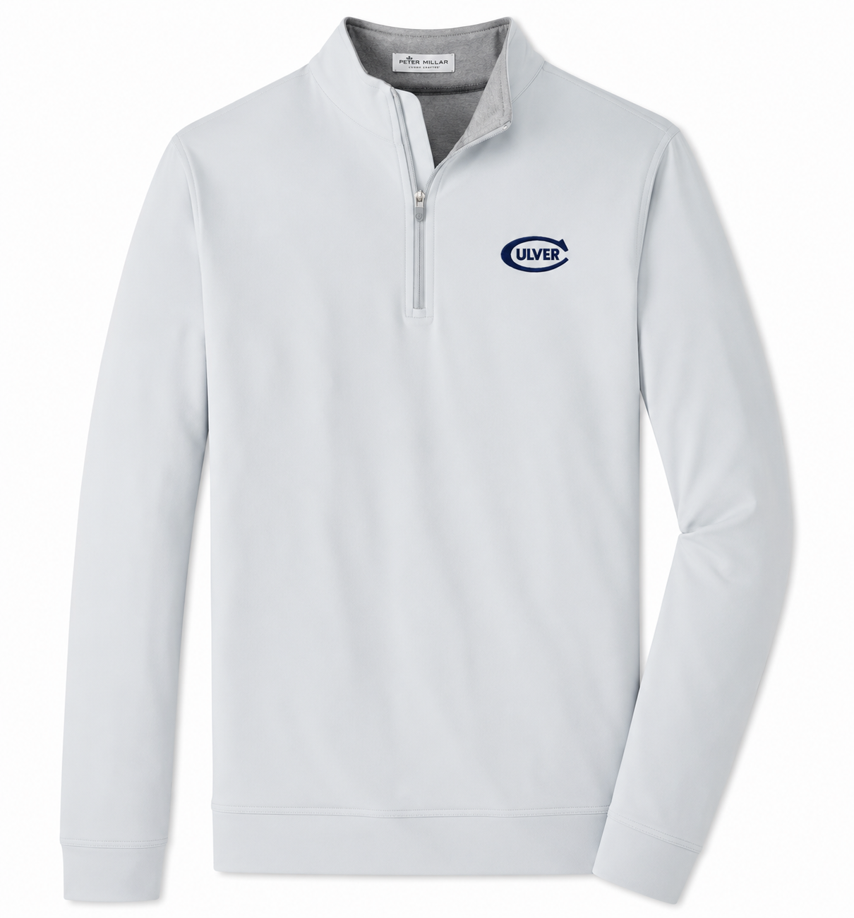 Peter Millar Men's Perth Performance 1/4 Zip - British Grey