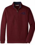 Peter Millar Ridgeline Knit 1/4 Zip - Bordeaux