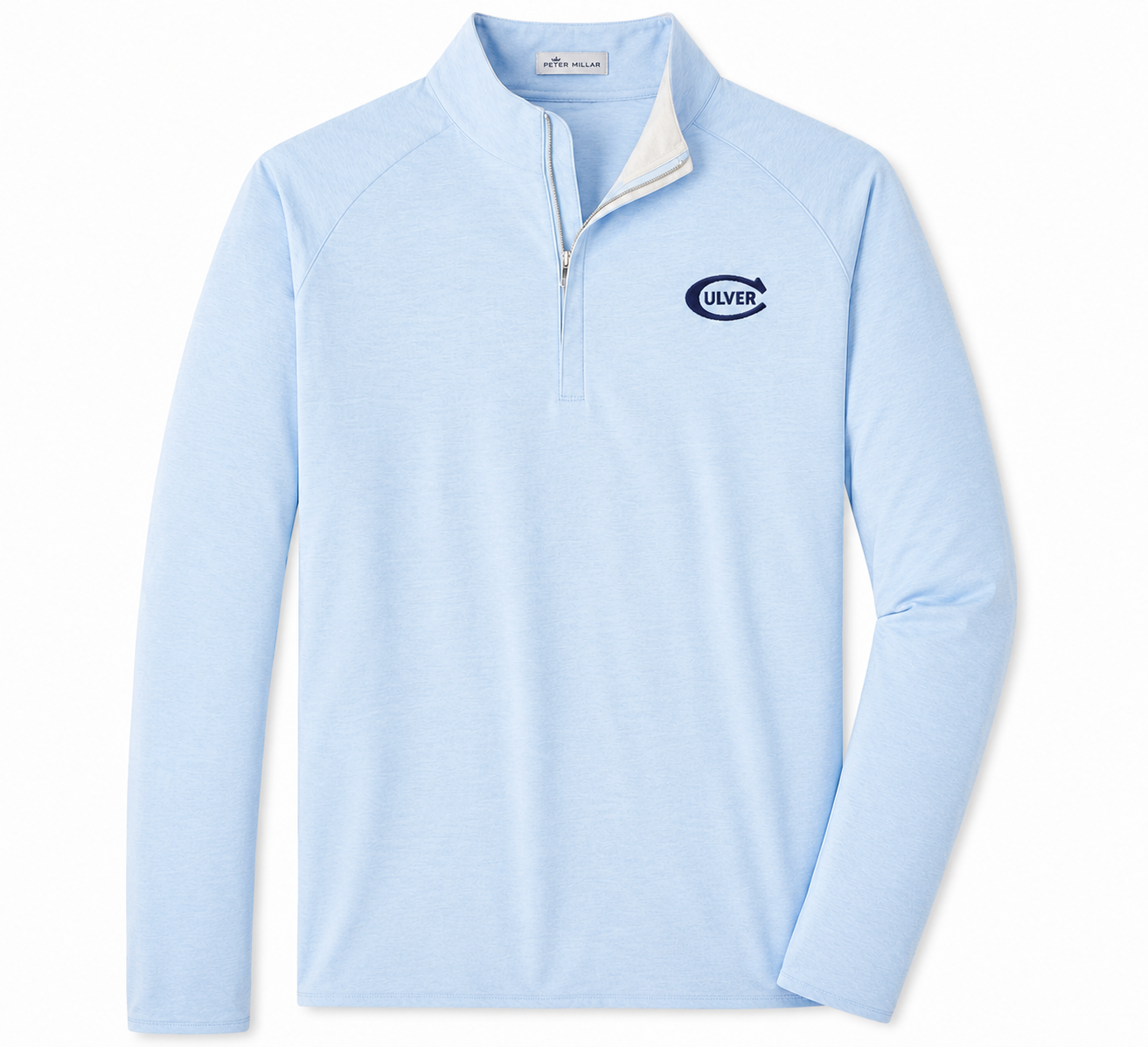 Peter Millar Men's Stealth Performance 1/4 Zip - Blue Frost