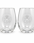 Culver Seal Stemless Wine Glasses Set of 2 - 21oz