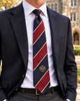 Culver Miltary Academy Tie - Navy/Maroon/Gold