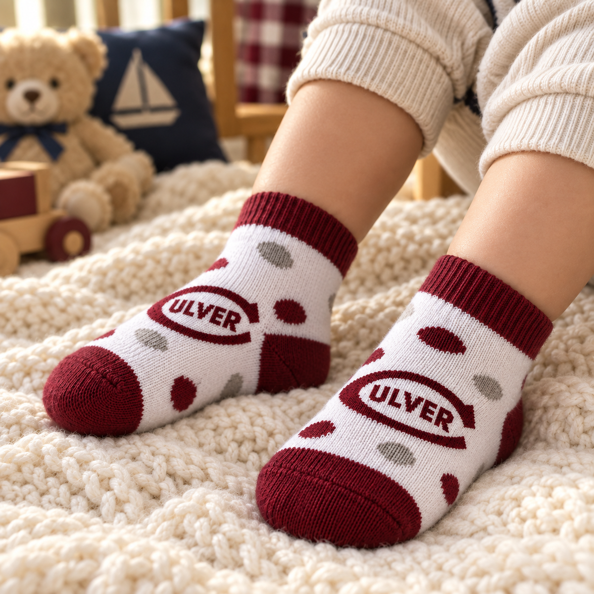 Polka Dot Bootie Sock - Toddler