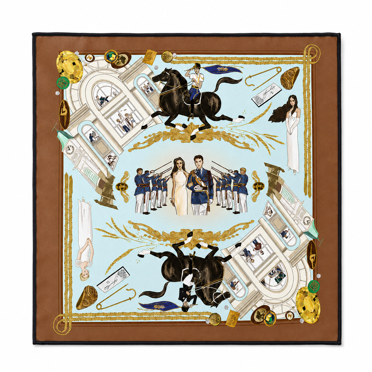 Culver Memories Silk Pocket Square